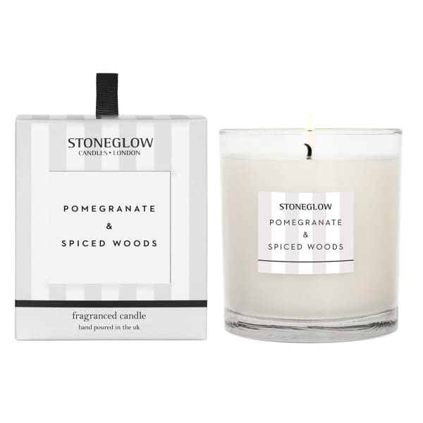 Stoneglow - Pomegranate & Spiced Woods Candle Tumbler - Candle