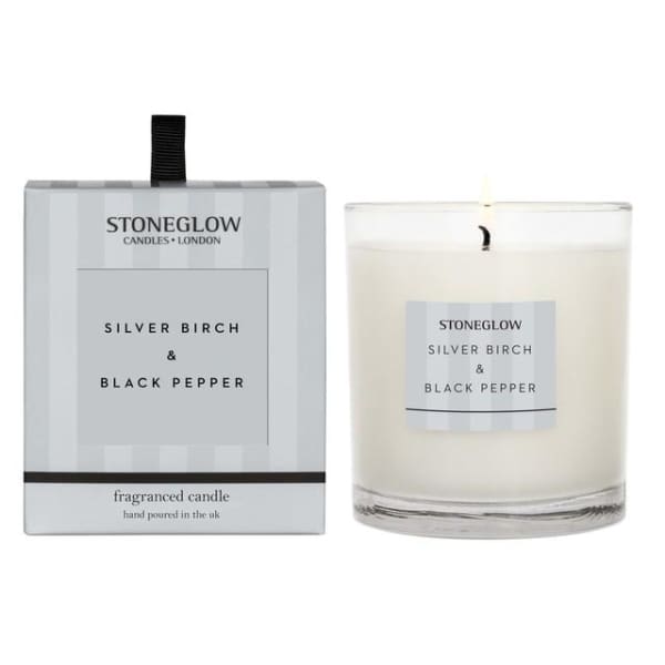 Stoneglow - Silver Birch and Black Pepper Candle - Candle
