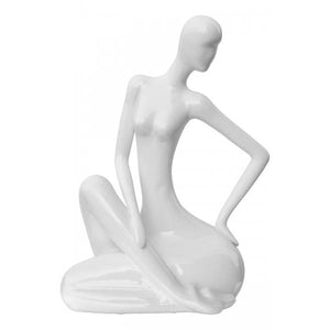 'The Lady' Ceramic Ornament In White