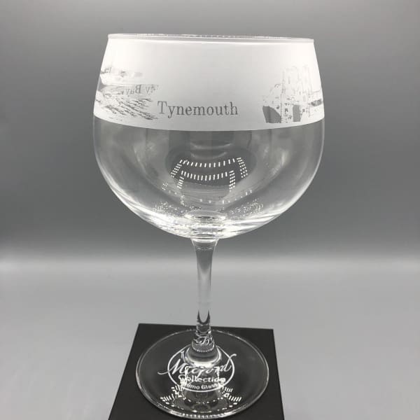 Tynemouth & Whitley Bay Scenes Gin Balloon Glass