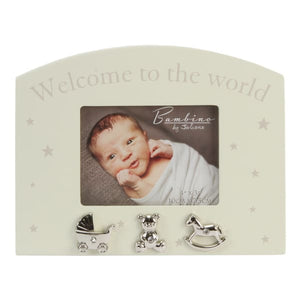 Welcome to the world 4" x 3" Photo Frame By Bambino 