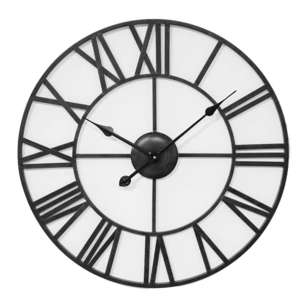 Wrought Metal Cut Out Wall Clock  - 60cm